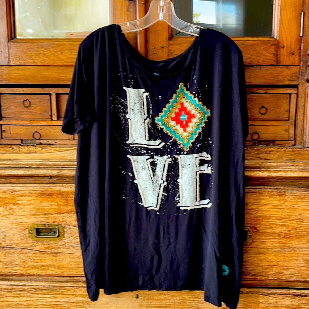 Double D Ranch Comfy blouse/tee.